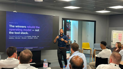 Dr Bruno Oliveira presenting to the Vodafone Business UK leadership team: the winners rebuild the operating model, not the tool stack