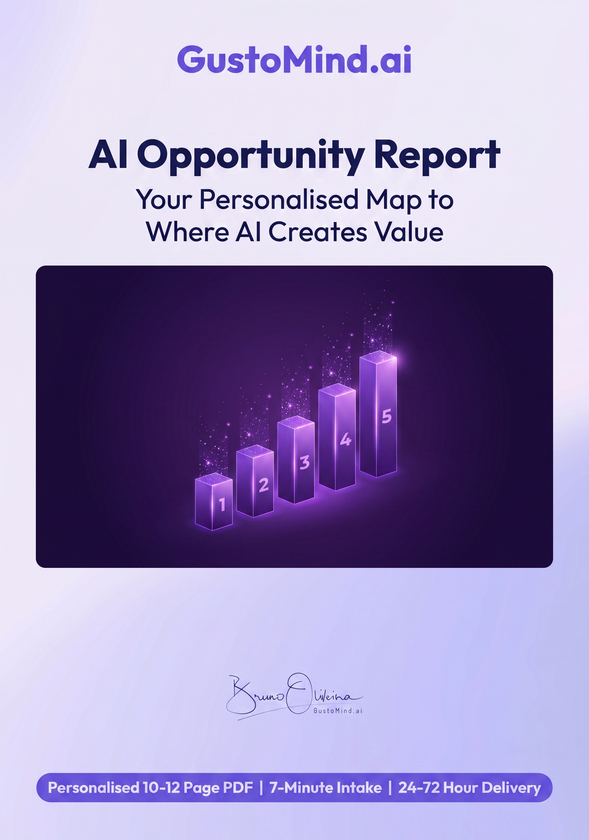AI Opportunity Report cover — personalised AI roadmap, 10-12 page PDF